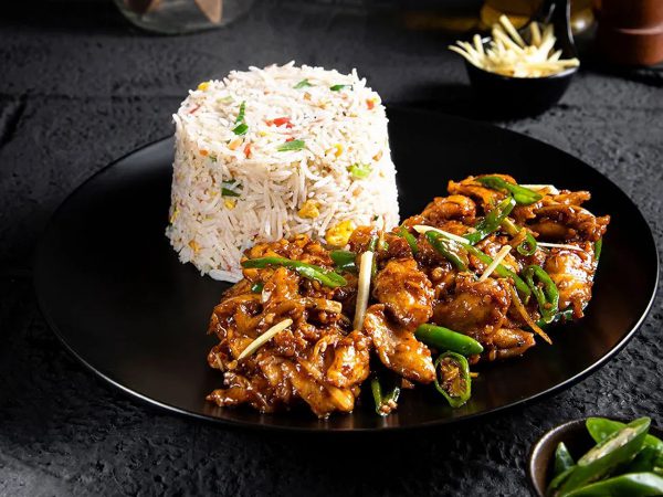 Chicken Chilli Dry with Rice