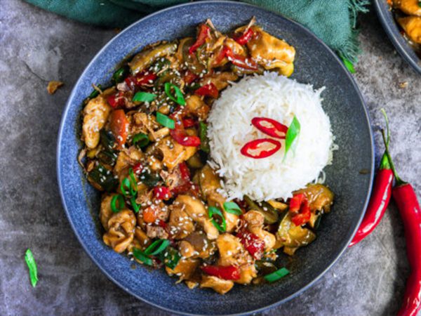Kung Pao Chicken Rice