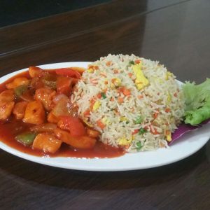 Shashlik Chicken with Rice