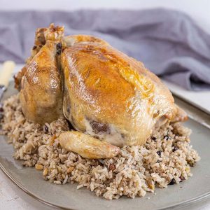 Stuffed Chicken with Rice