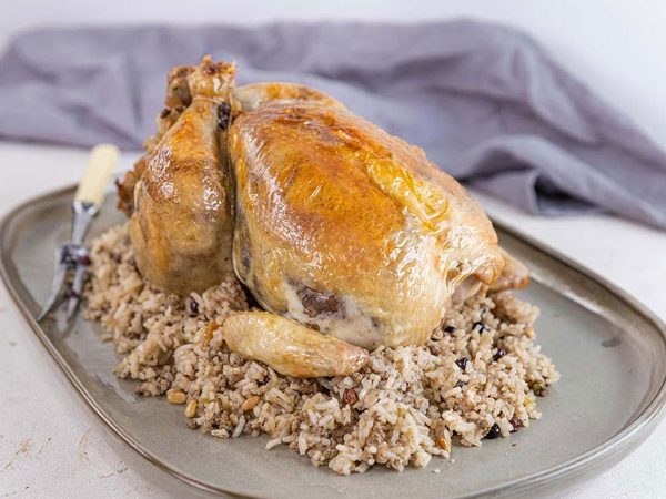 Stuffed Chicken with Rice