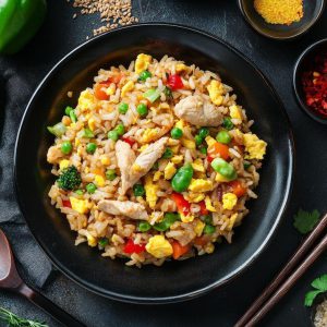 Vegetable Chicken with Rice